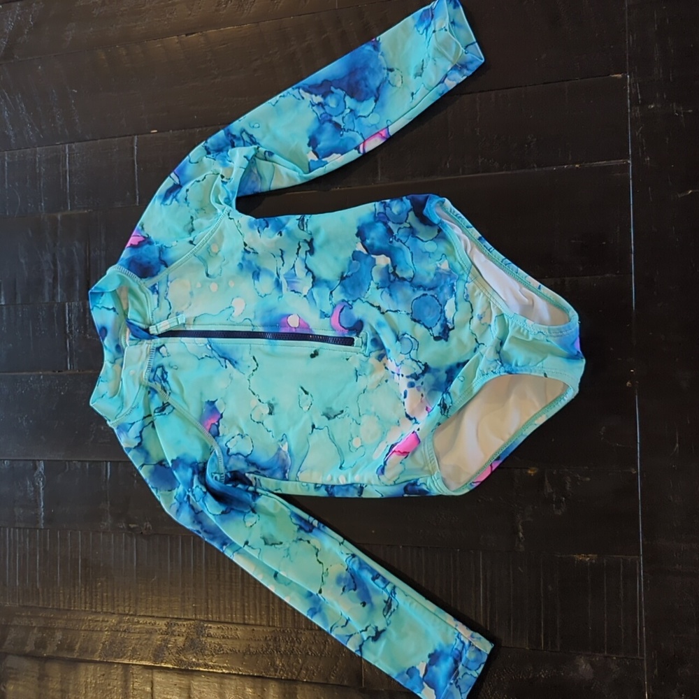 Long Sleeve Rash Guard Style Swimsuit